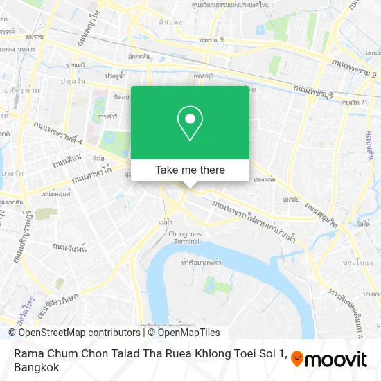 Rama Chum Chon Talad Tha Ruea Khlong Toei Soi 1 map