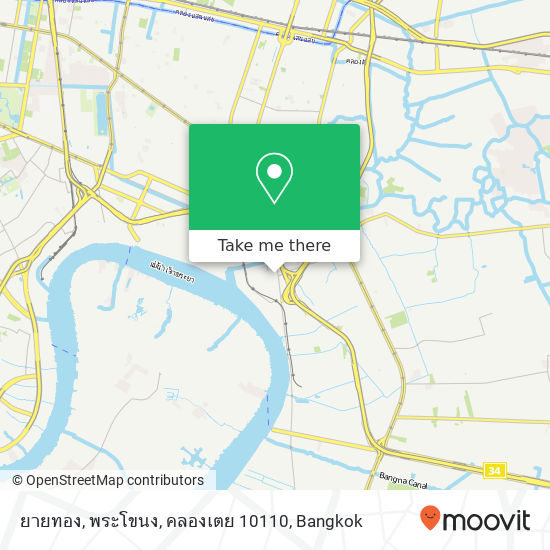 ยายทอง, พระโขนง, คลองเตย 10110 map