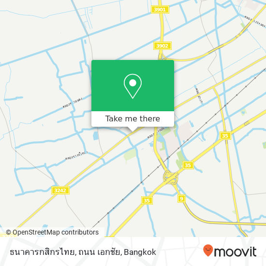 ธนาคารกสิกรไทย, ถนน เอกชัย map