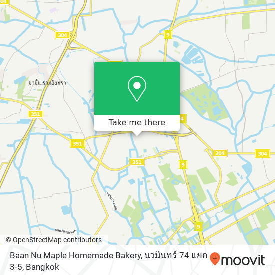 Baan Nu Maple Homemade Bakery, นวมินทร์ 74 แยก 3-5 map