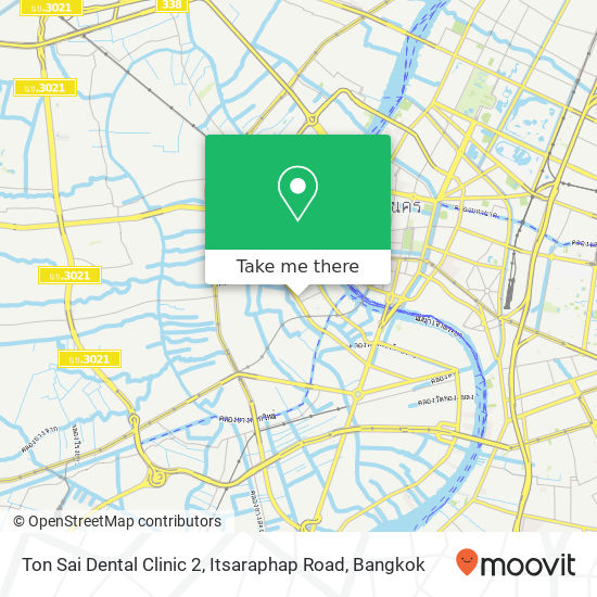 Ton Sai Dental Clinic 2, Itsaraphap Road map