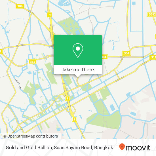 Gold and Gold Bullion, Suan Sayam Road map