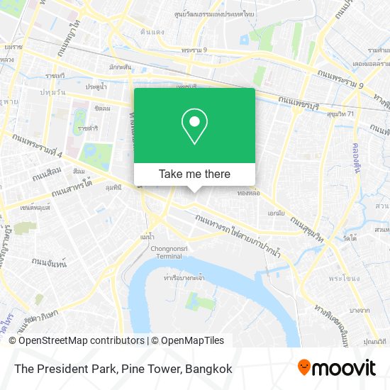 The President Park, Pine Tower map