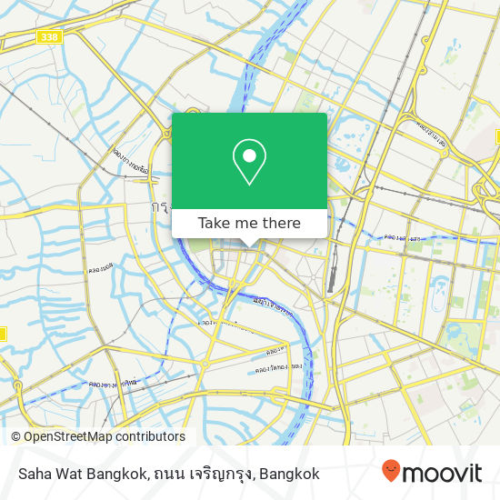 Saha Wat Bangkok, ถนน เจริญกรุง map