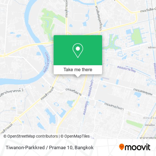 Tiwanon-Parkkred / Pramae 10 map