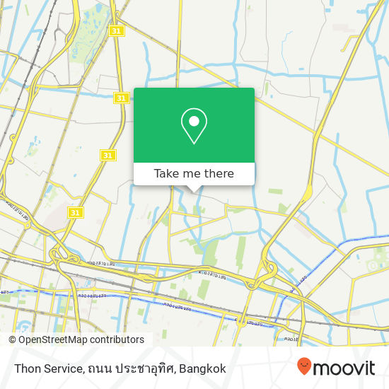 Thon Service, ถนน ประชาอุทิศ map