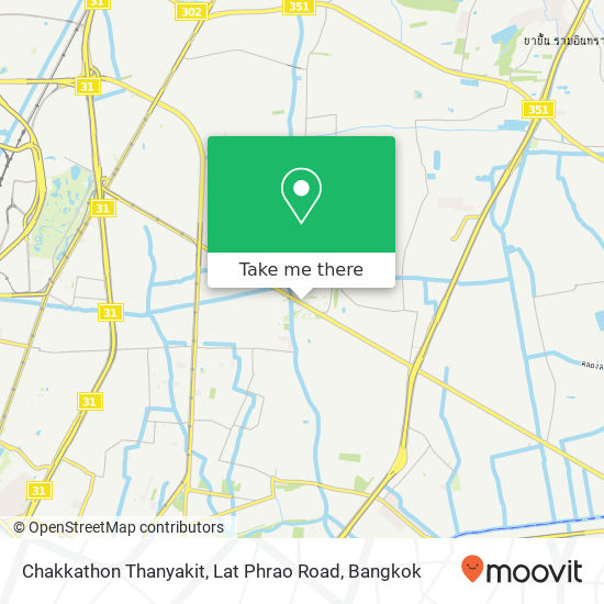 Chakkathon Thanyakit, Lat Phrao Road map