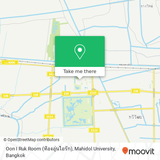 Oon I Ruk Room (ห้องอุ่นไอรัก), Mahidol University map