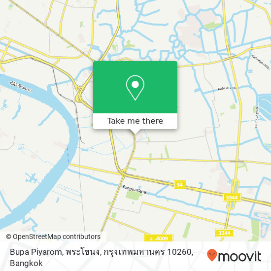 Bupa Piyarom, พระโขนง, กรุงเทพมหานคร 10260 map