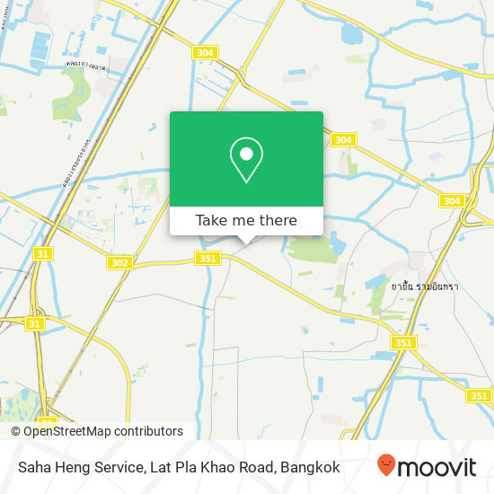 Saha Heng Service, Lat Pla Khao Road map