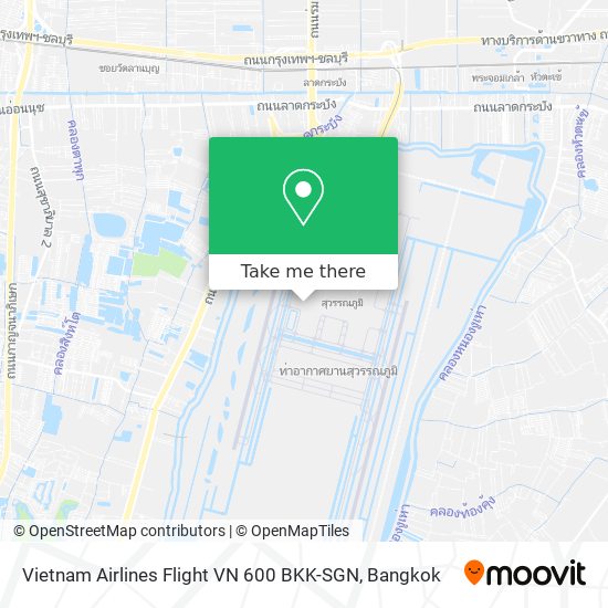 Vietnam Airlines Flight VN 600 BKK-SGN map