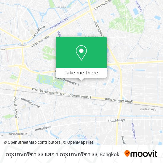 กรุงเทพกรีฑา 33 แยก 1 กรุงเทพกรีฑา 33 map