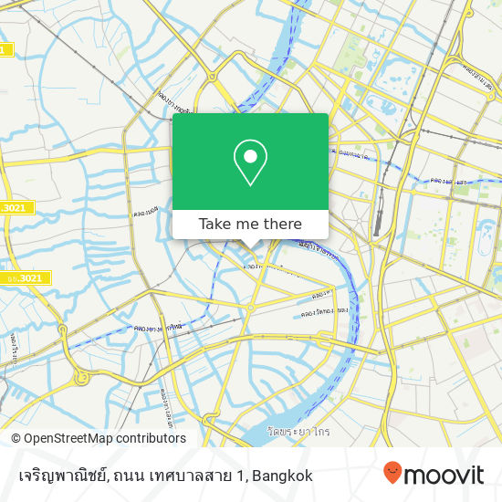 เจริญพาณิชย์, ถนน เทศบาลสาย 1 map