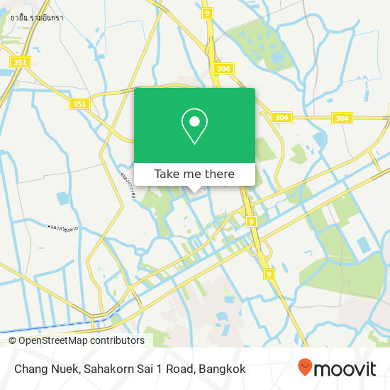 Chang Nuek, Sahakorn Sai 1 Road map