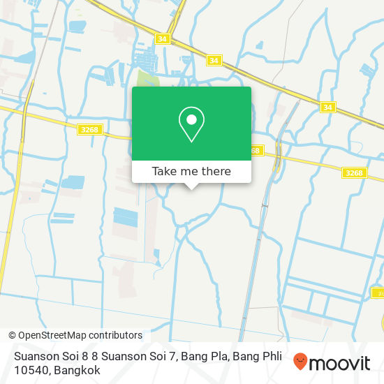 Suanson Soi 8 8 Suanson Soi 7, Bang Pla, Bang Phli 10540 map