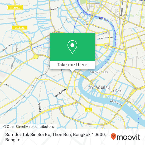 Somdet Tak Sin Soi Bo, Thon Buri, Bangkok 10600 map