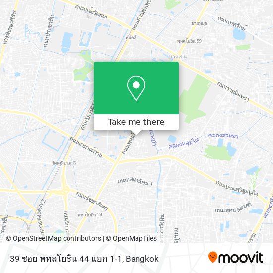 39 ซอย พหลโยธิน 44 แยก 1-1 map