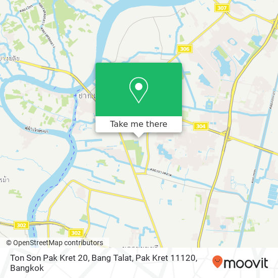 Ton Son Pak Kret 20, Bang Talat, Pak Kret 11120 map