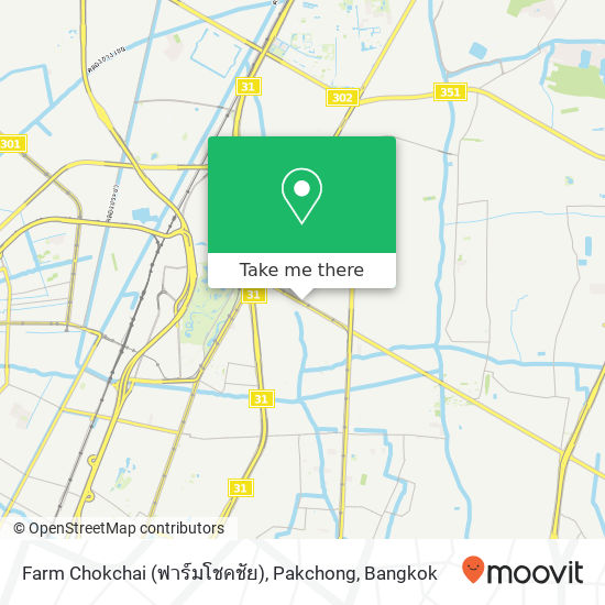 Farm Chokchai (ฟาร์มโชคชัย), Pakchong map