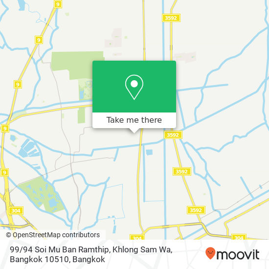 99 / 94 Soi Mu Ban Ramthip, Khlong Sam Wa, Bangkok 10510 map