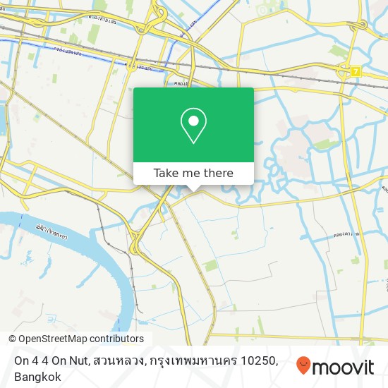 On 4 4 On Nut, สวนหลวง, กรุงเทพมหานคร 10250 map