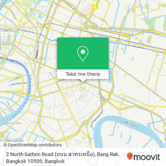 2 North Sathon Road (ถนน สาทรเหนือ), Bang Rak, Bangkok 10500 map