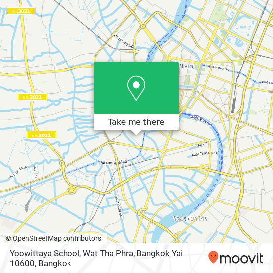 Yoowittaya School, Wat Tha Phra, Bangkok Yai 10600 map