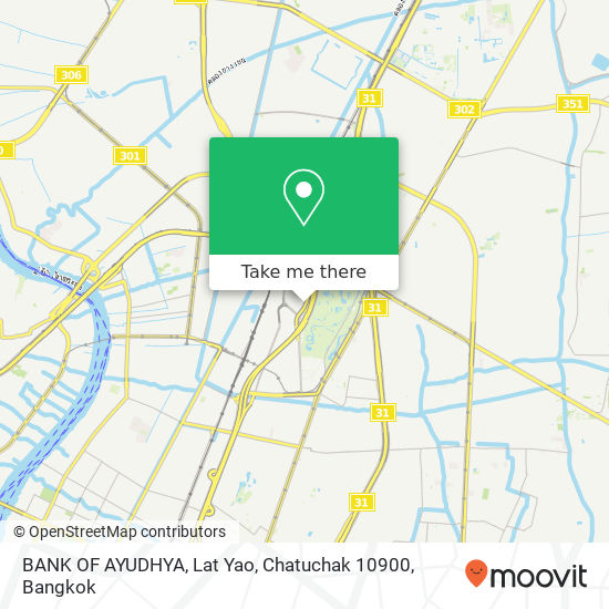 BANK OF AYUDHYA, Lat Yao, Chatuchak 10900 map