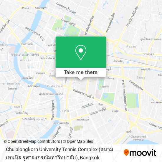 Chulalongkorn University Tennis Complex (สนามเทนนิส จุฬาลงกรณ์มหาวิทยาลัย) map
