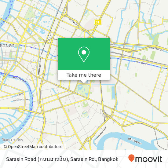 Sarasin Road (ถนนสารสิน), Sarasin Rd. map