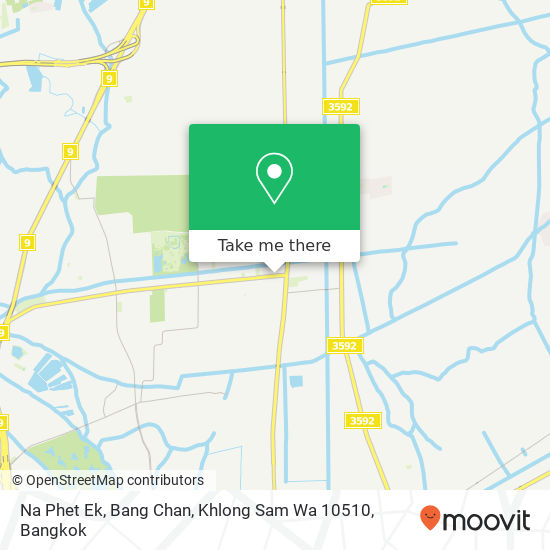 Na Phet Ek, Bang Chan, Khlong Sam Wa 10510 map