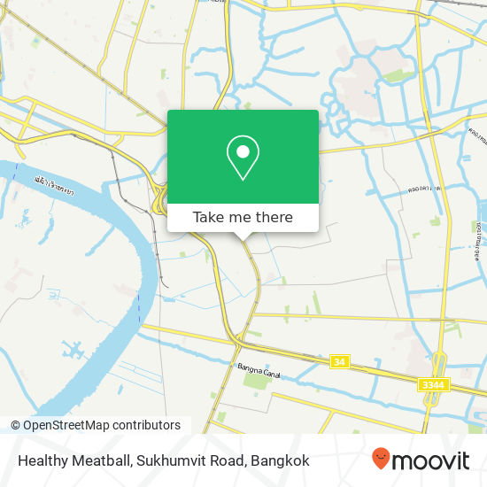 Healthy Meatball, Sukhumvit Road map