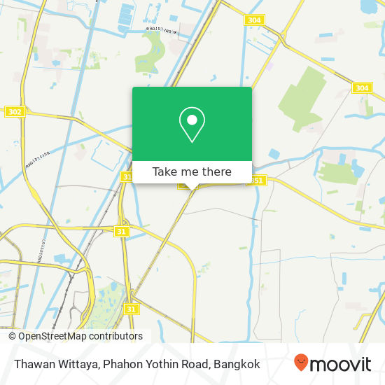 Thawan Wittaya, Phahon Yothin Road map