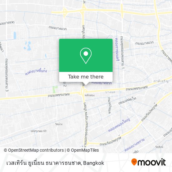 เวสเทิร์น ยูเนี่ยน ธนาคารธนชาต map