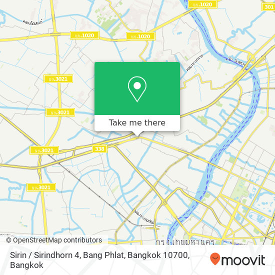 Sirin / Sirindhorn 4, Bang Phlat, Bangkok 10700 map