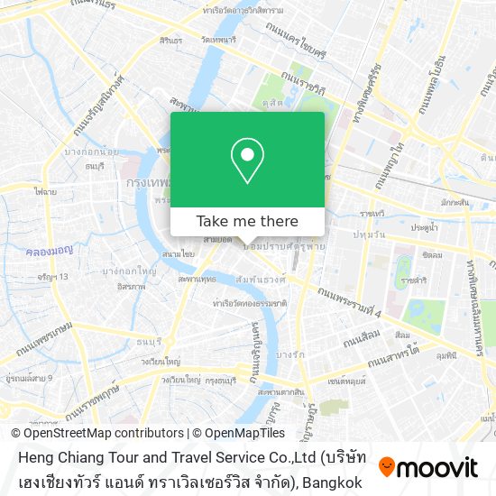 Heng Chiang Tour and Travel Service Co.,Ltd (บริษัท เฮงเชียงทัวร์ แอนด์ ทราเวิลเซอร์วิส จำกัด) map