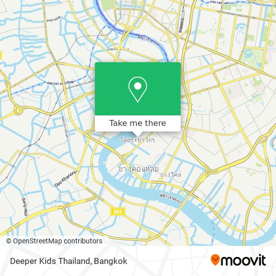 Deeper Kids Thailand map