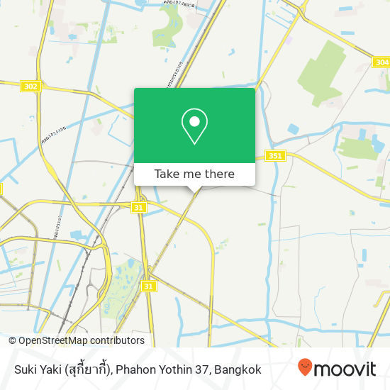 Suki Yaki (สุกี้ยากี้), Phahon Yothin 37 map
