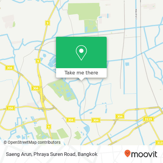 Saeng Arun, Phraya Suren Road map