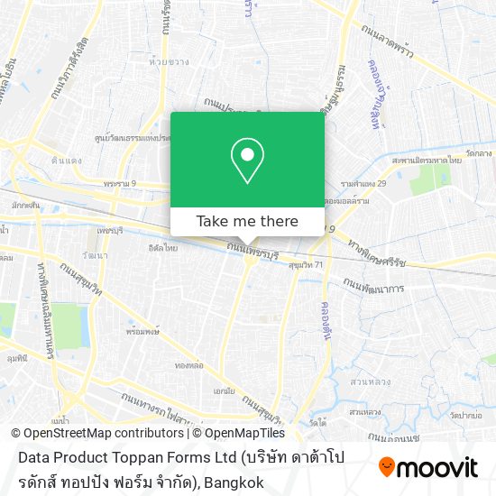 Data Product Toppan Forms Ltd (บริษัท ดาต้าโปรดักส์ ทอปปัง ฟอร์ม จำกัด) map
