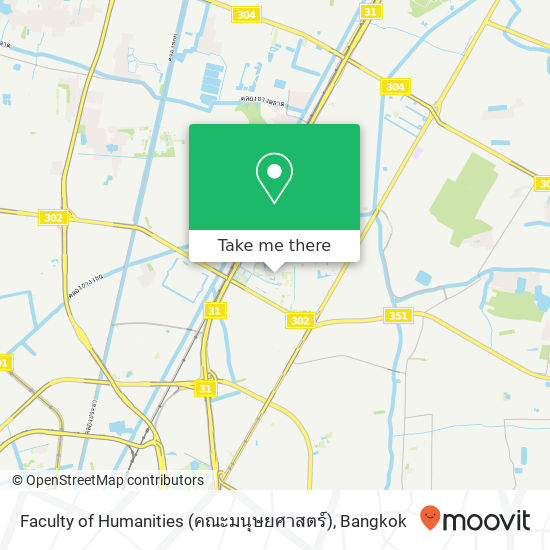 Faculty of Humanities (คณะมนุษยศาสตร์) map