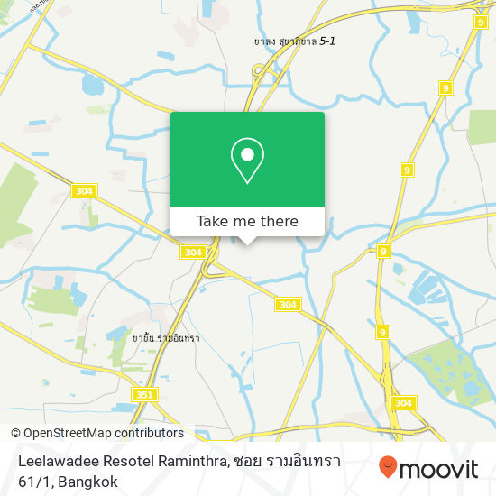 Leelawadee Resotel Raminthra, ซอย รามอินทรา 61 / 1 map