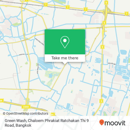 Green Wash, Chaloem Phrakiat Ratchakan Thi 9 Road map
