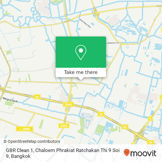 GBR Clean 1, Chaloem Phrakiat Ratchakan Thi 9 Soi 9 map