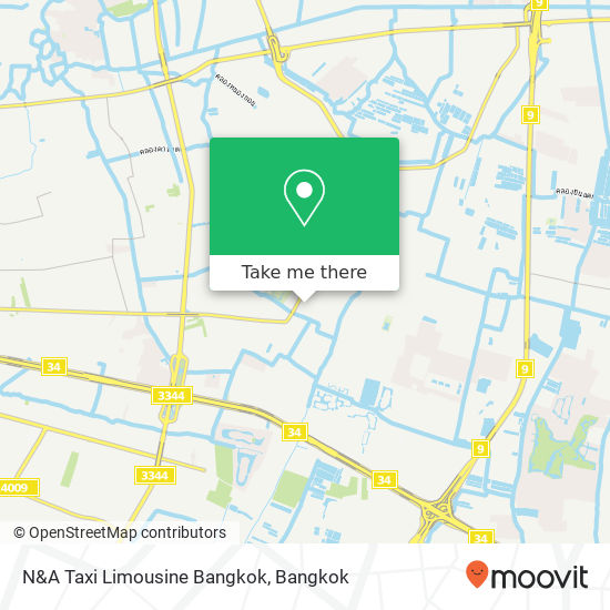 N&A Taxi Limousine Bangkok map