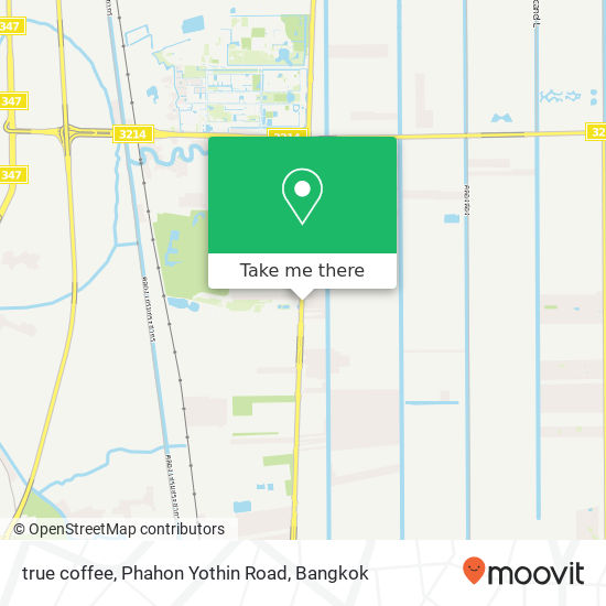 true coffee, Phahon Yothin Road map