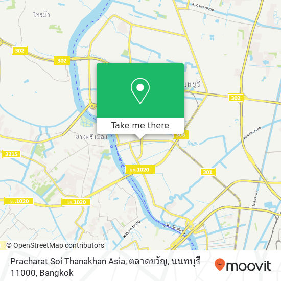 Pracharat Soi Thanakhan Asia, ตลาดขวัญ, นนทบุรี 11000 map