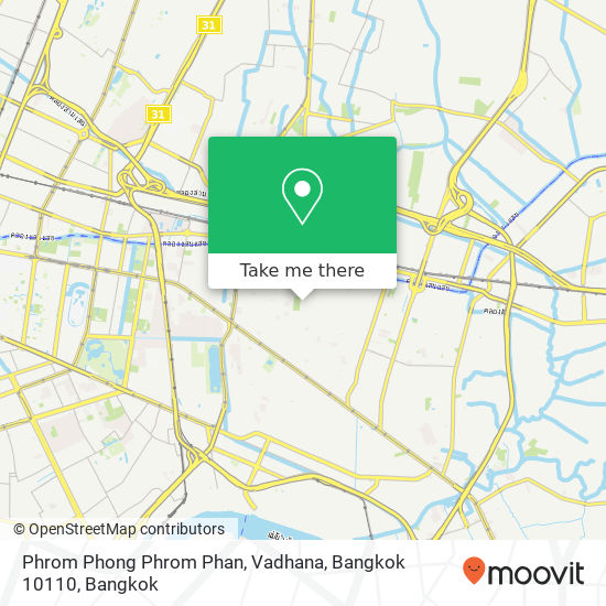 Phrom Phong Phrom Phan, Vadhana, Bangkok 10110 map