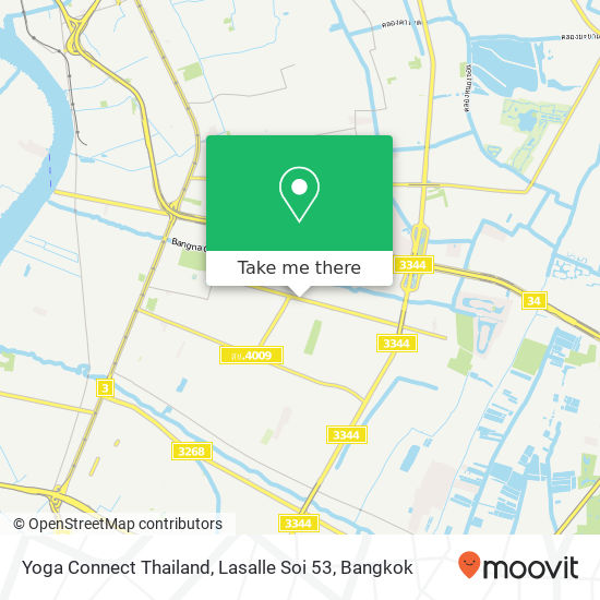 Yoga Connect Thailand, Lasalle Soi 53 map