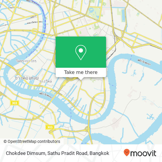 Chokdee Dimsum, Sathu Pradit Road map